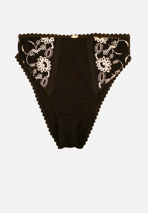 Nette Rose - Bayleigh high waist knicker - black