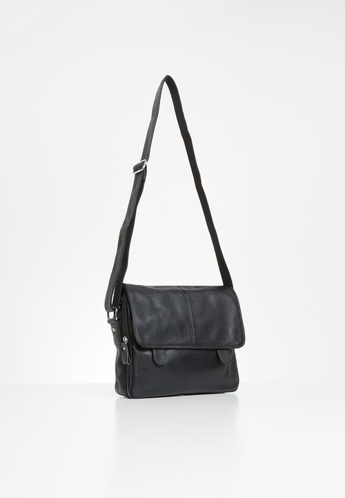 Superbalist - Leather crossbody bag - black