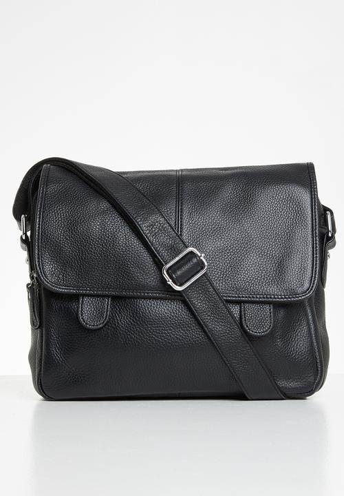 Superbalist - Leather crossbody bag - black