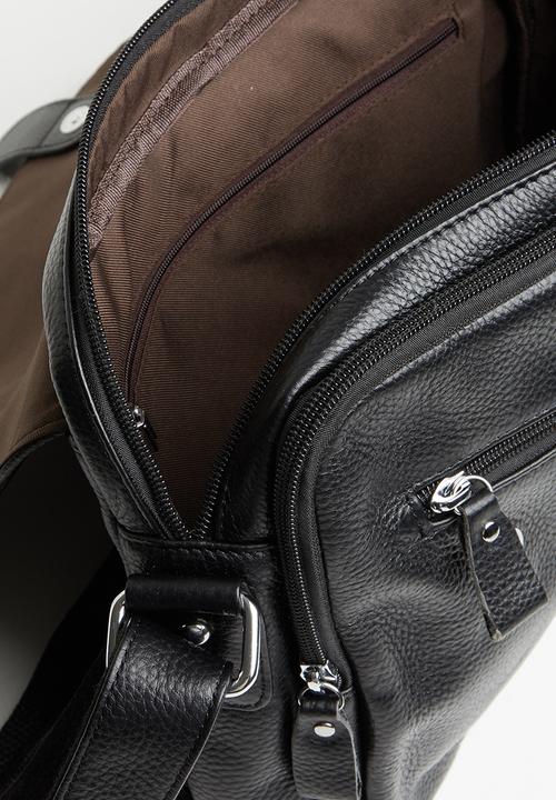 Superbalist - Leather crossbody bag - black