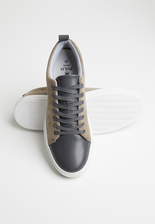 POLO - Hank tonal contrast sneaker - grey
