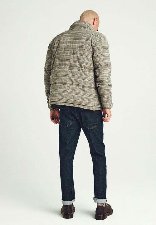 Cotton On - Check puffer jacket - neutral