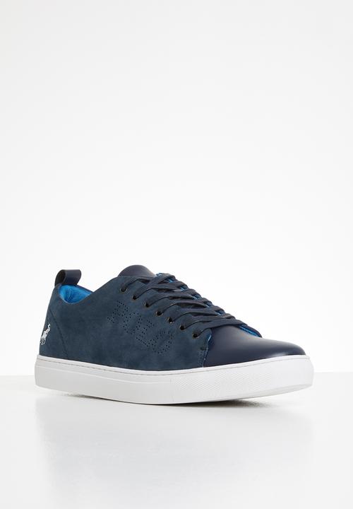POLO - Hank tonal contrast sneaker - navy