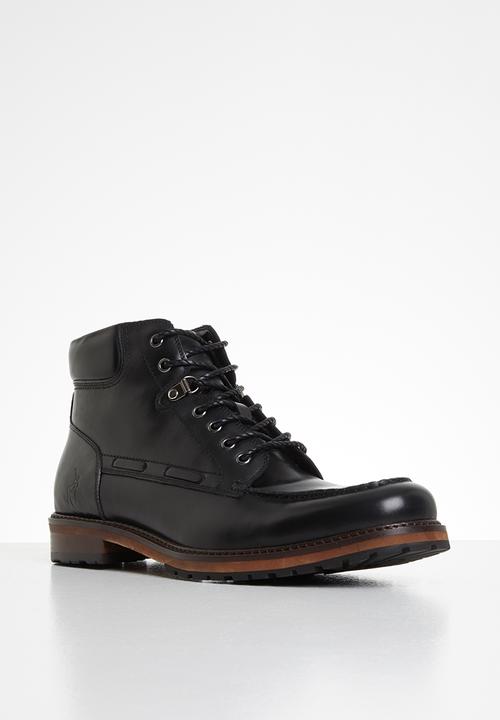 POLO - Dean leather chukka boot - black