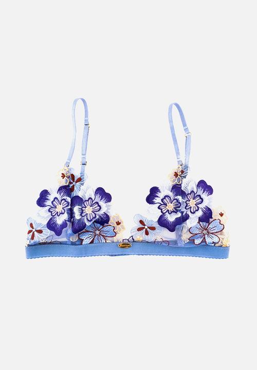Nette Rose - Bonnie triangle bralette - blue