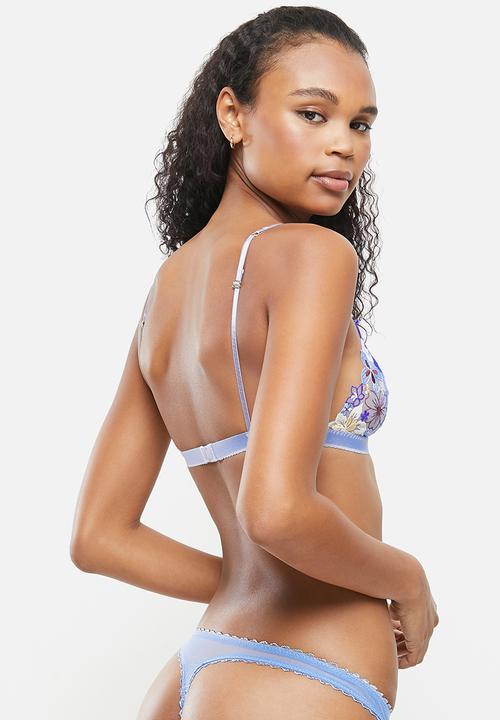 Nette Rose - Bonnie triangle bralette - blue