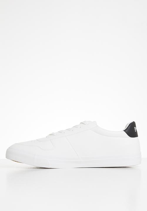 POLO - Henry side flash sneaker - white & black