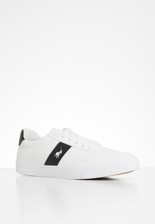 POLO - Henry side flash sneaker - white & black
