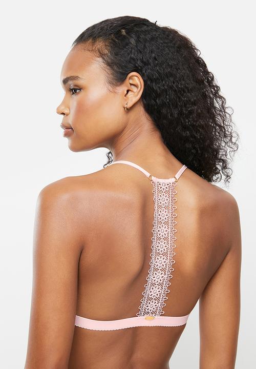 Nette Rose - Rosie décor back bralette - pink
