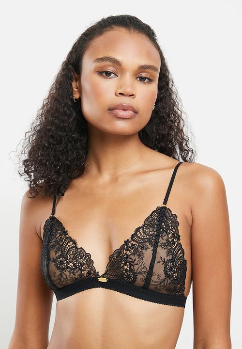 Nette Rose - Pepper triangle bra - black