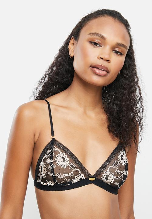 Nette Rose - Bayleigh triangle bralette - black