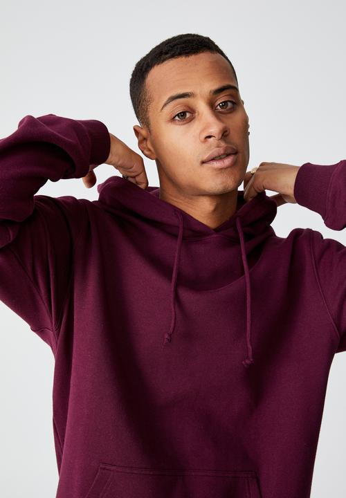 Cotton On - Essential fleece pullover - burgundy
