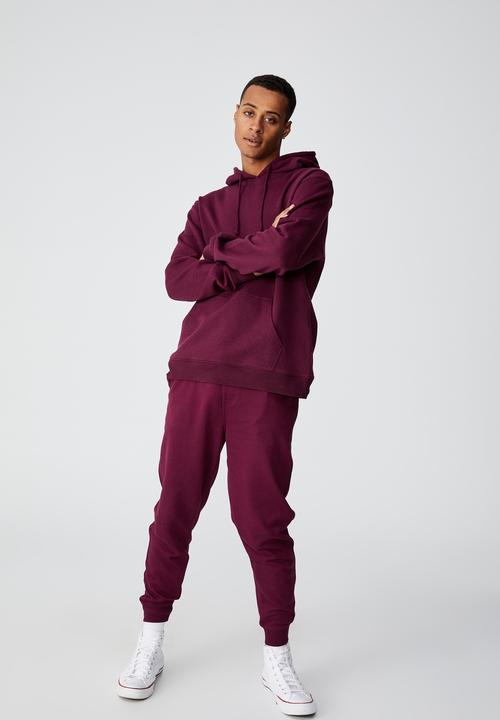 Cotton On - Essential fleece pullover - burgundy