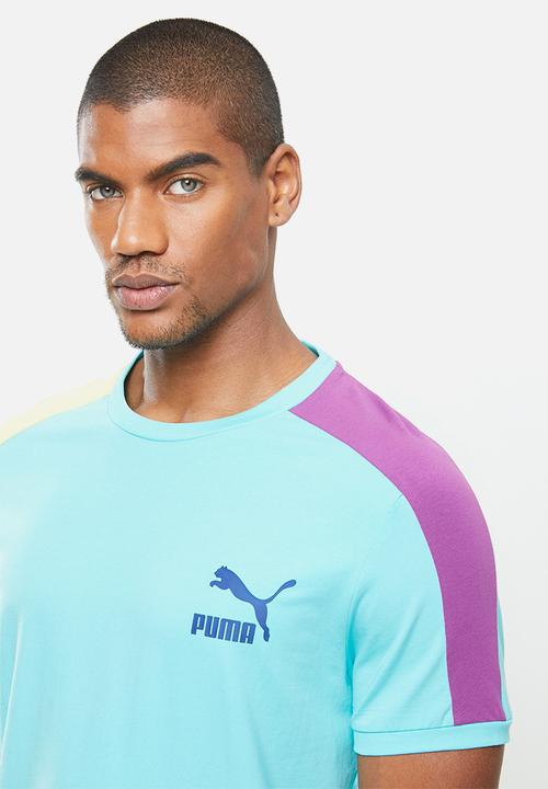 PUMA - Iconic t7 tee - light blue
