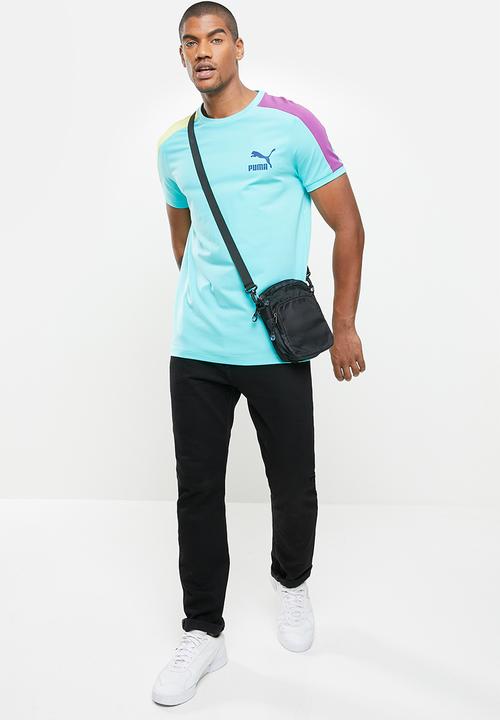 PUMA - Iconic t7 tee - light blue