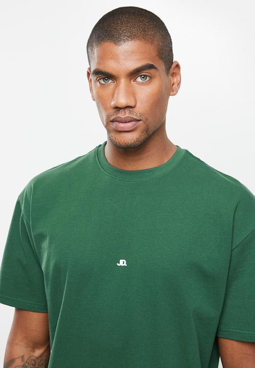 Jonathan D - Oversized branded crew neck T-shirt - green