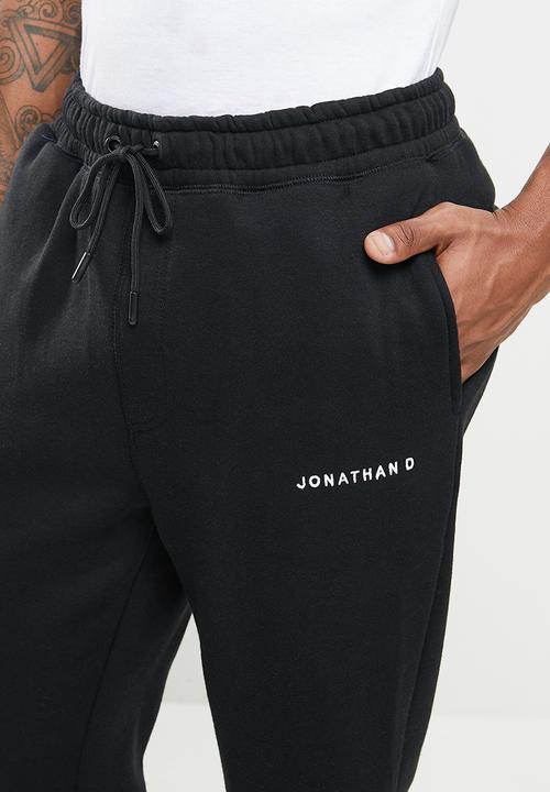 Jonathan D - Brand regular fit sweatpants - black