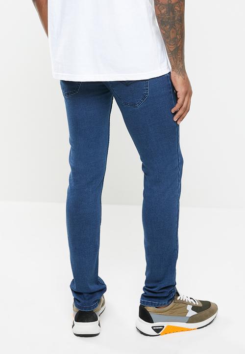 Jonathan D - 5 pocket slim fit denim jeans - blue