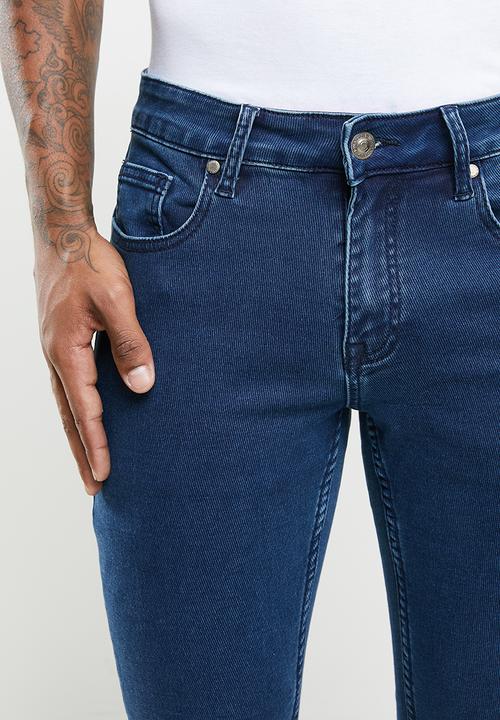 Jonathan D - 5 pocket slim fit denim jeans - blue