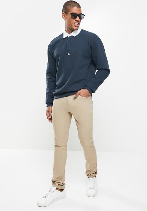 Jonathan D - Five pocket slim fit trouser - khaki