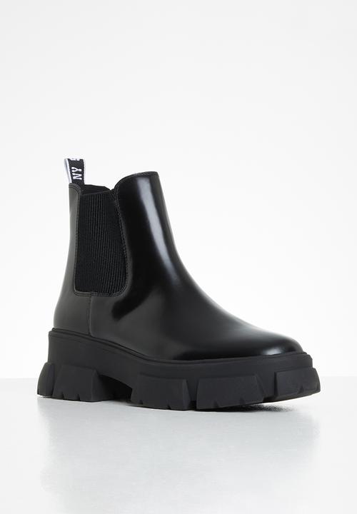 Steve Madden - Tusk leather combat chelsea - black 