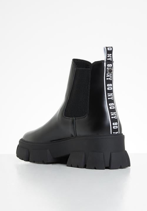 Steve Madden - Tusk leather combat chelsea - black 