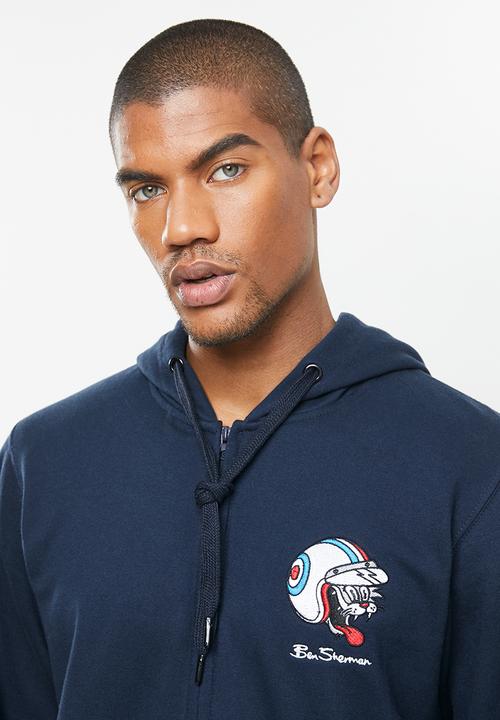Ben Sherman - Cat zip sweat - navy