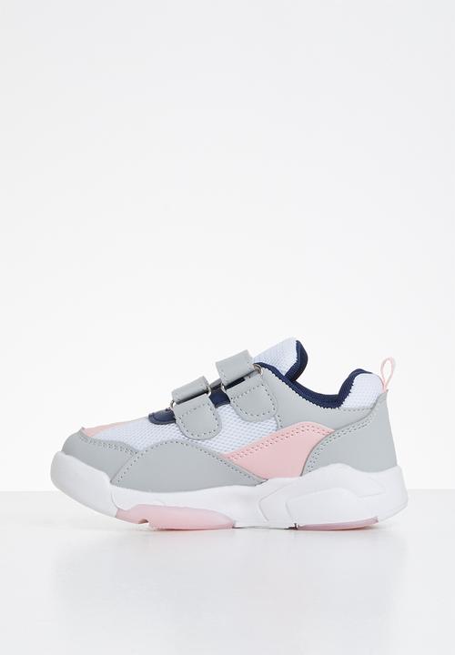 Pop Candy - Strap-on trainers - white & pink