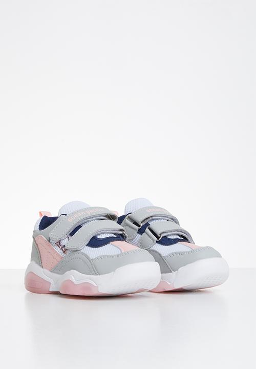 Pop Candy - Strap-on trainers - white & pink