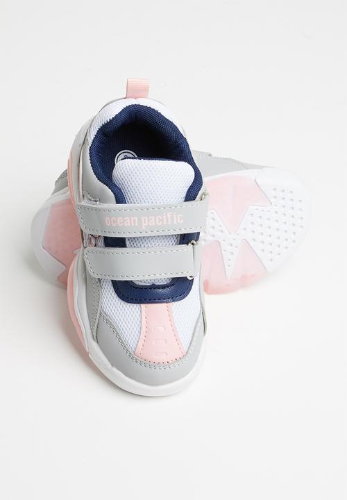 Pop Candy - Strap-on trainers - white & pink