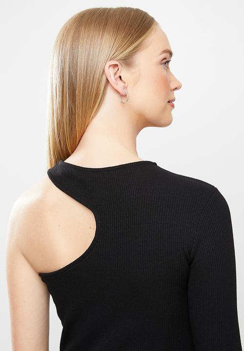 MANGO - T-shirt danae - black