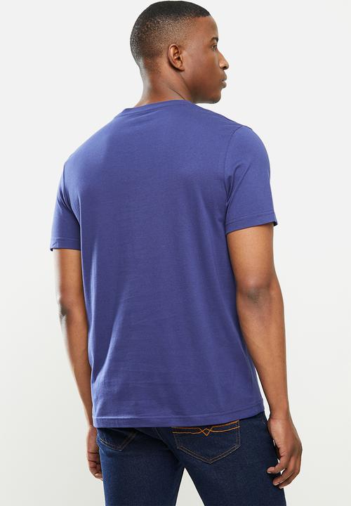 JEEP - Alex short sleeve ess logo tee - blue