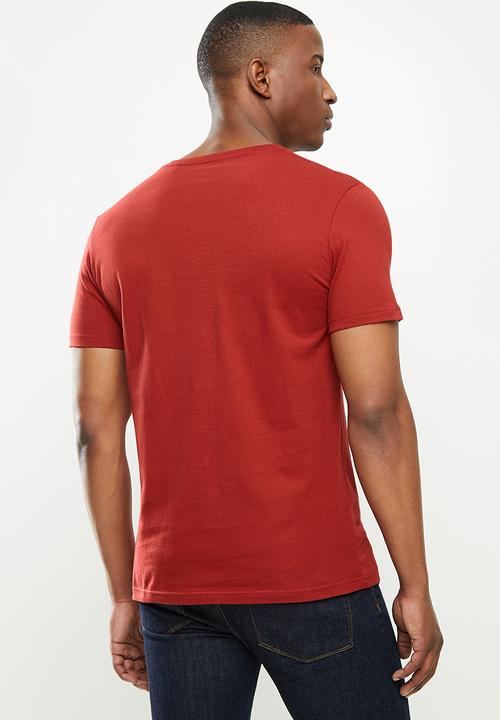Original Penguin - Circle logo tee - cardinal red