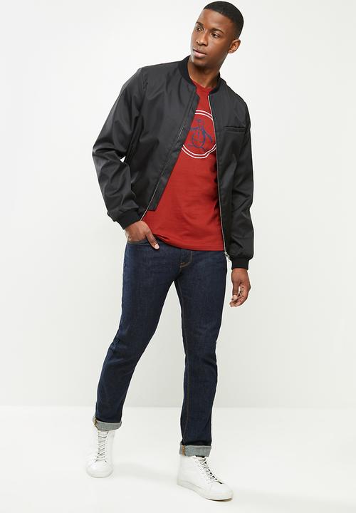 Original Penguin - Circle logo tee - cardinal red