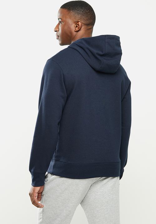 New Balance  - New Balance essentials embroidered hoodie - navy 