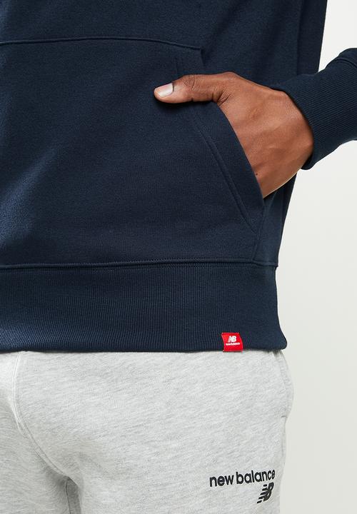 New Balance  - New Balance essentials embroidered hoodie - navy 