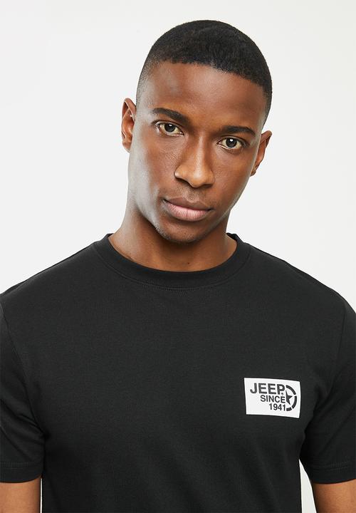 JEEP - Alex short sleeve ess logo tee - black