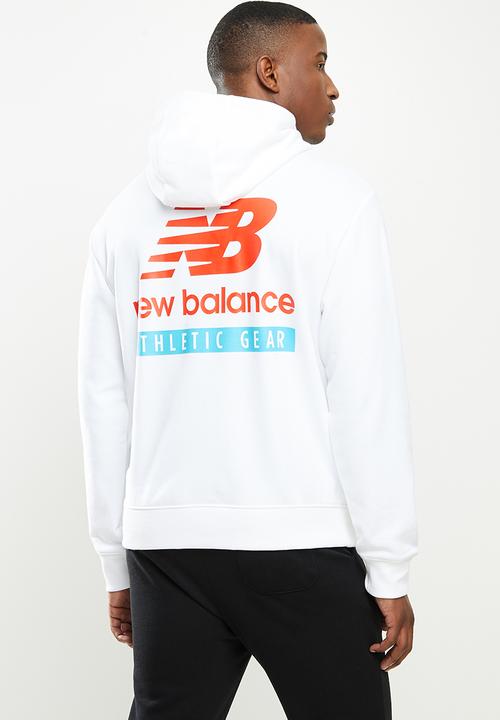 New Balance  - New Balance essentials field day hoodie - white