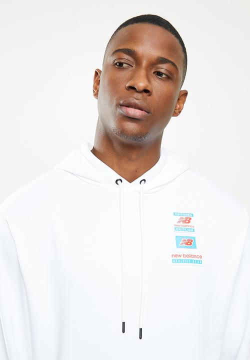 New Balance  - New Balance essentials field day hoodie - white