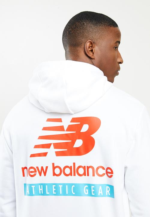 New Balance  - New Balance essentials field day hoodie - white