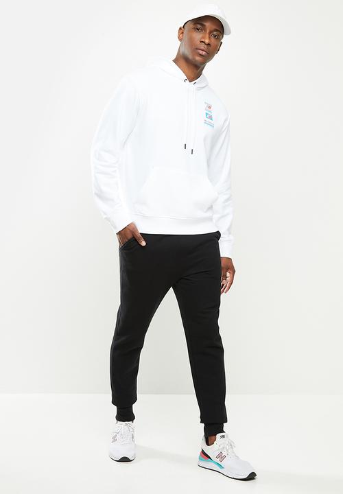 New Balance  - New Balance essentials field day hoodie - white