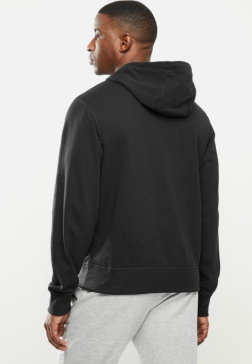 New Balance  - New Balance essentials stacked logo hoodie - black