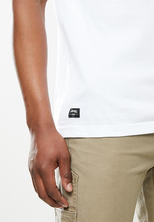 JEEP - Smith short sleeve logo tee - white