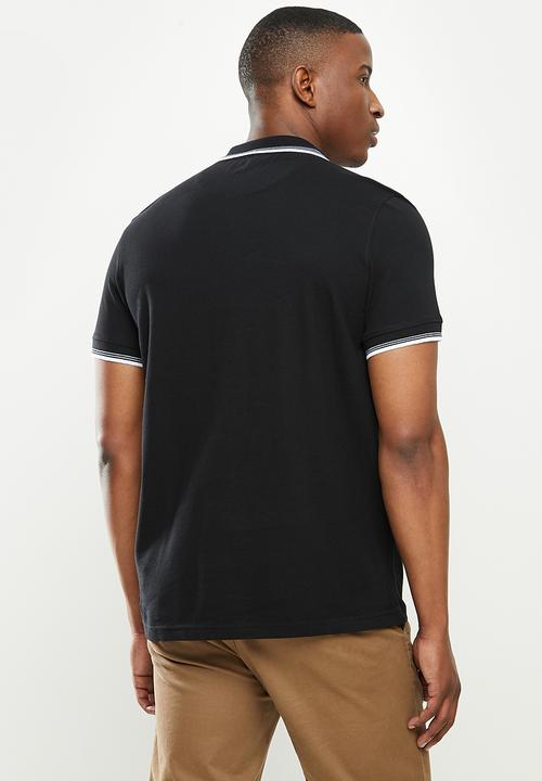 Original Penguin - Tipped polo - true black