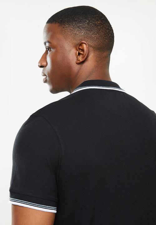 Original Penguin - Tipped polo - true black