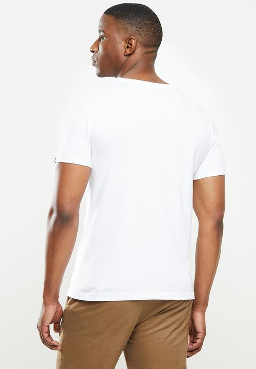 Original Penguin - Circle logo tee - bright white