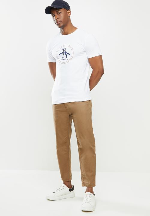 Original Penguin - Circle logo tee - bright white