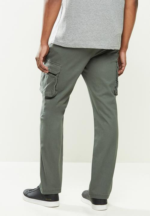JEEP - Dawson fixed waistband cargo pants - olive