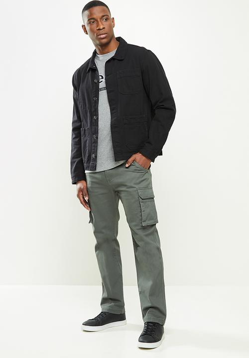 JEEP - Dawson fixed waistband cargo pants - olive