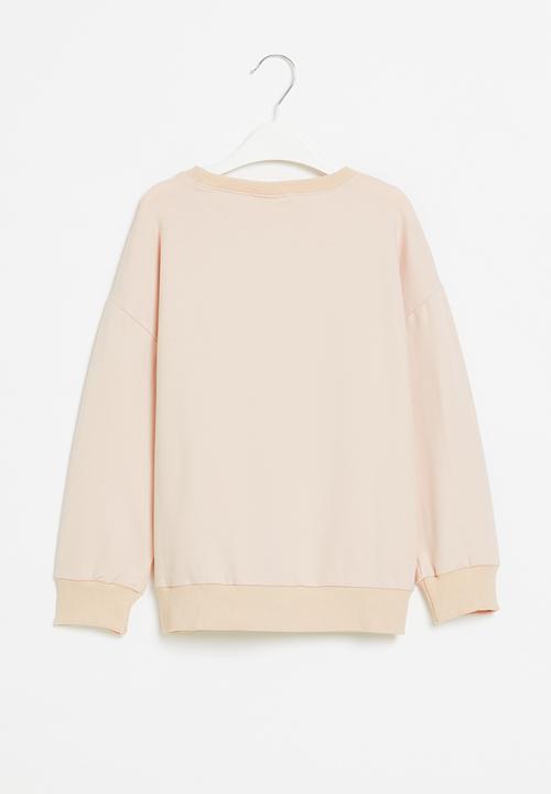 Pop Candy - Girls heart crewneck - light pink